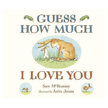 Children's storybook titles 'Guess How Much i Love You'