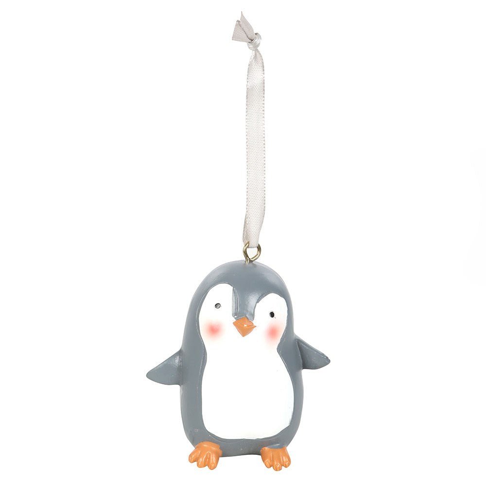 Penguin ornament with a white background