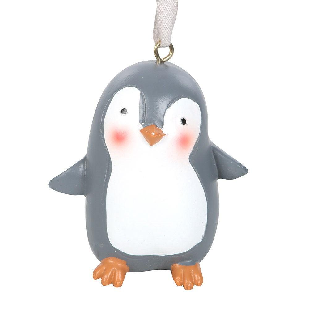 Penguin ornament with a white background